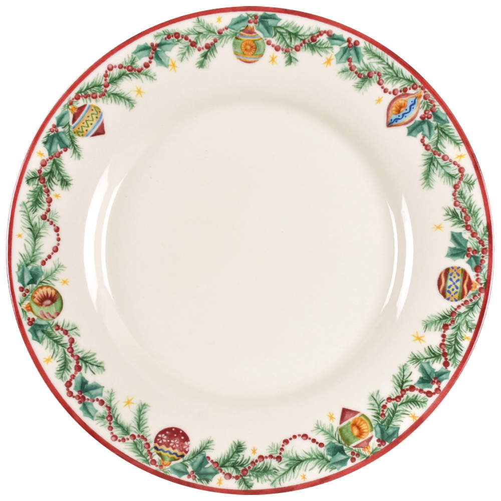 Pfaltzgraff Holiday Garland Dinner Plate 10.5 Inch Festive Design