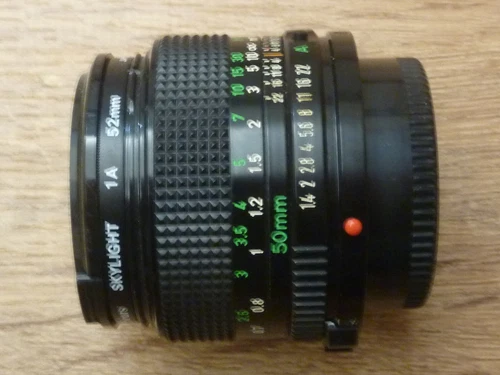 Canon Lens FD 50mm f1.4 Beautiful Clean Glass Snappy Aperture Great Low Light