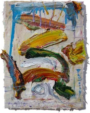 ABSTRACT IMPASTO IMPRESSIONISM POP ORIGINAL OIL PAINTING ART SIGNED CITY NYC NEW