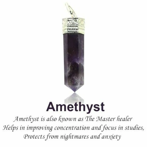 Collares y colgantes de bisutería de piedra de cristal