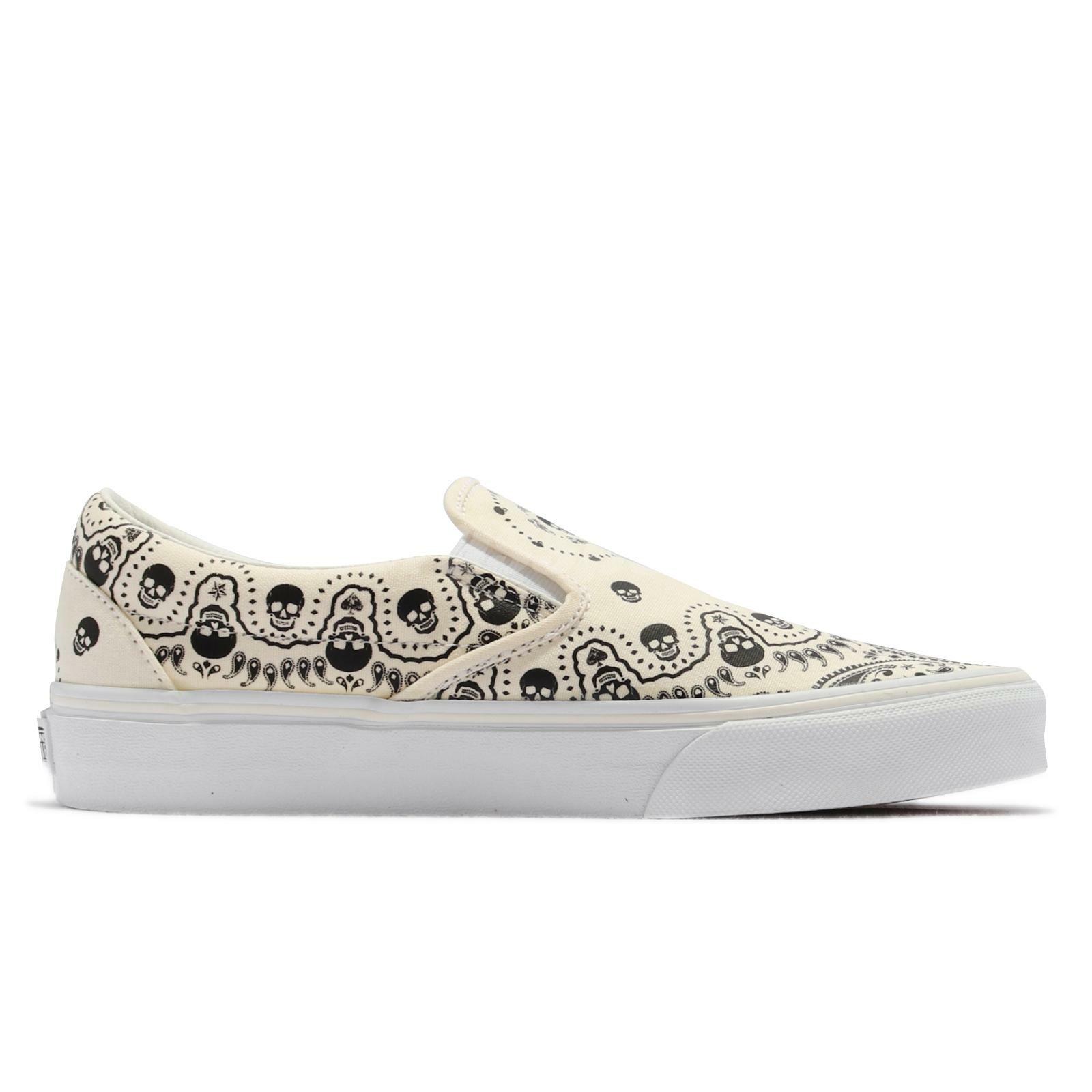 Vans Classic Slip-On Bandana Beige Black White Men Unisex Casual VN0A33TB42S  - Shopping.com