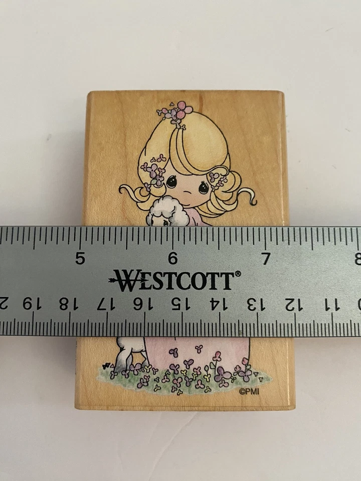 Резиновый штамп Stampendous Precious Moments UM009 My Shepherd смонтированный по дереву RS3 - Изображение 3 из 4