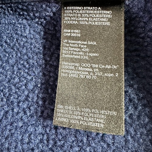 The North Face Summit Series Jacket Mens Medium Blue Scythe Fleece Full Zip - Picture 7 of 18