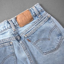 Vintage 90s Levis 550 Orange Tab Jeans Light Wash Relaxed Tapered 27x22