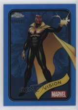 2025 Topps Chrome Marvel Comics Blue Refractor 224/299 Vision #139 1i3m