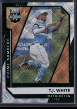 2021 Panini Elite Extra Edition #143 T.J. White Prime Numbers A #/210