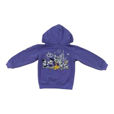 Disney 100 Years Of Wonder Embroidered Mickey Hoodie Sweatshirt Size 3 Purple