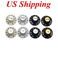 4-Pack Metric 18 Splines Witch Hat Knobs Guitar Knobs fits LP Epiphone SG