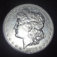 1878-CC Morgan Silver Dollar - Solid XF details 1st-year from Carson City mint
