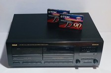 RCA SCT-550 Full Logic Controlled Stereo Dual Cassette Deck Auto Reverse Dolby