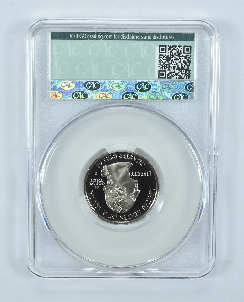 2003-S Washington State Quarter Illinois CLAD PR69 DCAM CAC CACg *6649 - Image 2 of 4