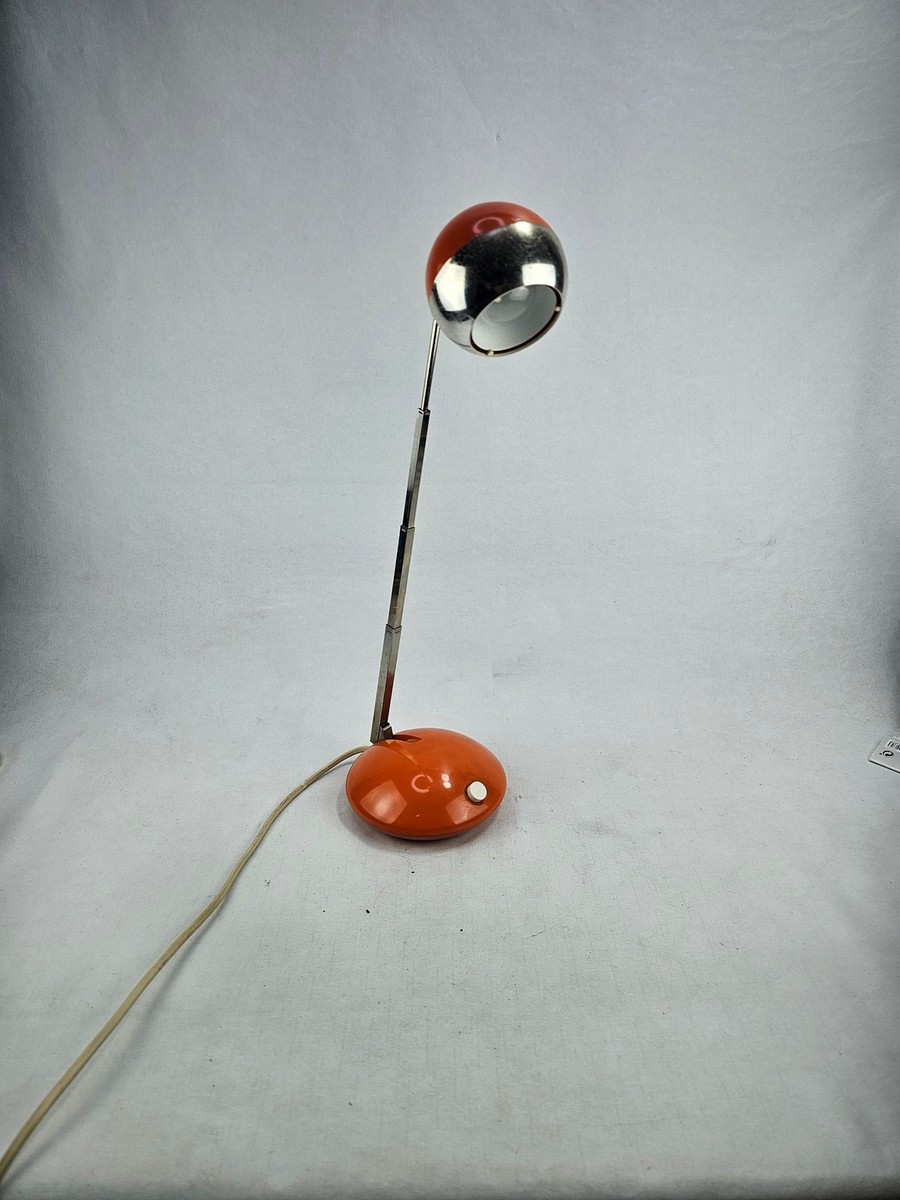 仏70s vintage lampフランス製 ミッドセンチュリー ヴィンテージ 1970s Eichhoff-Werke Brown Space Age Table Lamp | Vintage Mid