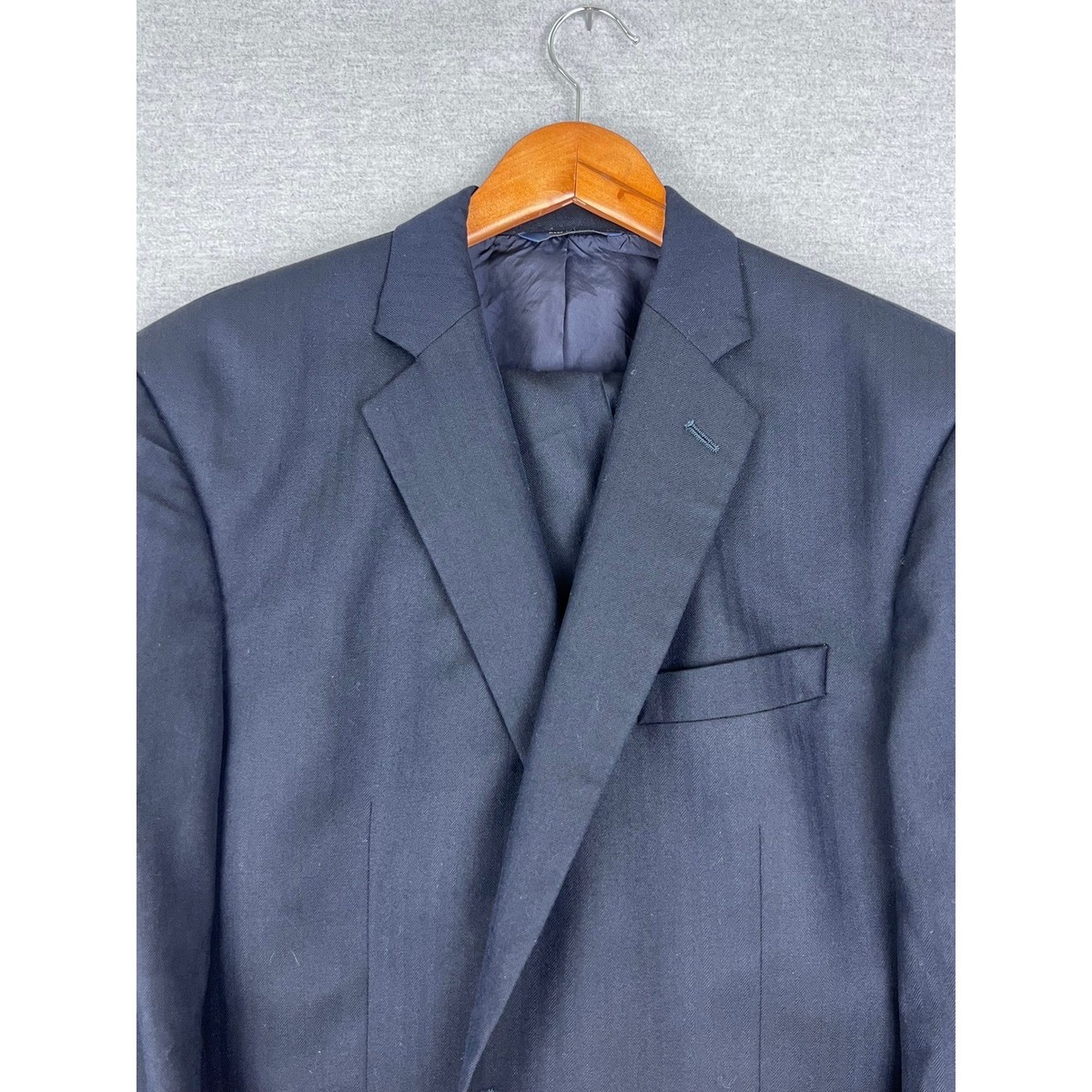 BROOKS BROTHERS 1818 マディソン 3B セットアップスーツ Brooks Brothers 1818 Madison Suit Mens 43R 36x29 Navy Saxon Wool