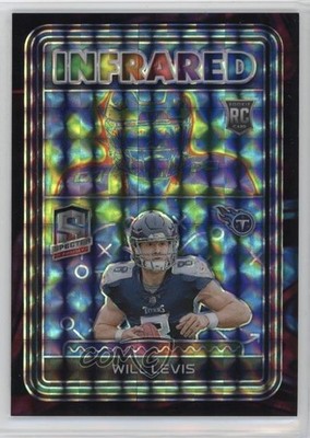 2023 Panini Spectra Infrared Interstellar Prizm 29/50 Will Levis Rookie RC 3hd
