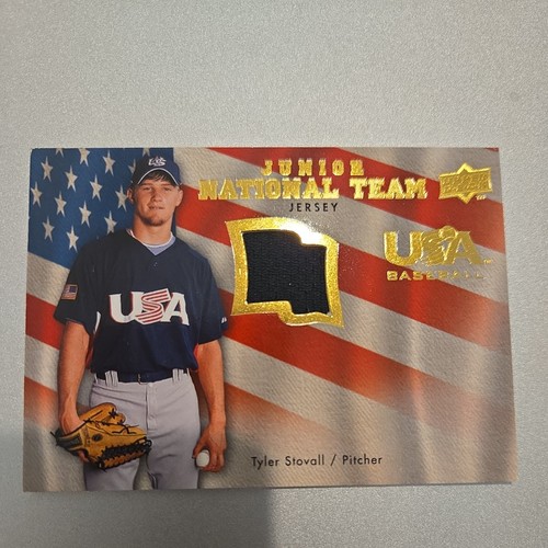 2008 Upper Deck USA Baseball #USJR-TS Tyler Stovall Game-Used Jersey Patch 🔥