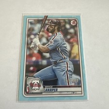 2020 Bowman Bryce Harper Sky Blue #/499 Phillies