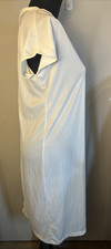 VTG Anthony Richards Ivory Nightgown Small Nylon Like A Long Tshirt Medium USA