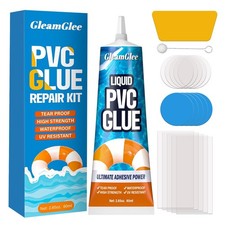 Inflatable Repair Patch Kit with 80ml Glue   Waterproof Vinyl  PVC Air Ma