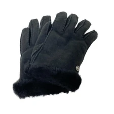 Auth UGG - Black Mouton Women's Gloves