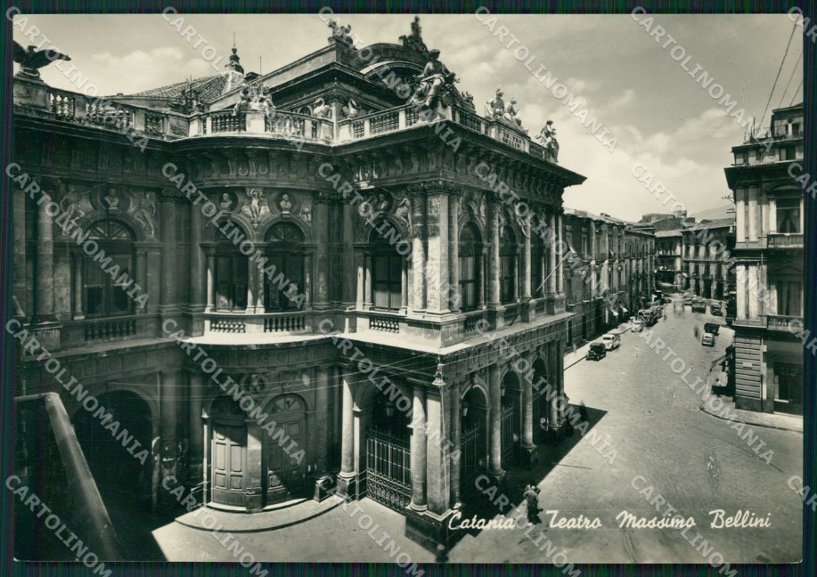 Catania Città Teatro Massimo Bellini Foto FG cartolina ZK1199