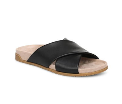 NEW VIONIC Women's Etna Slide Sandal - Black Leather