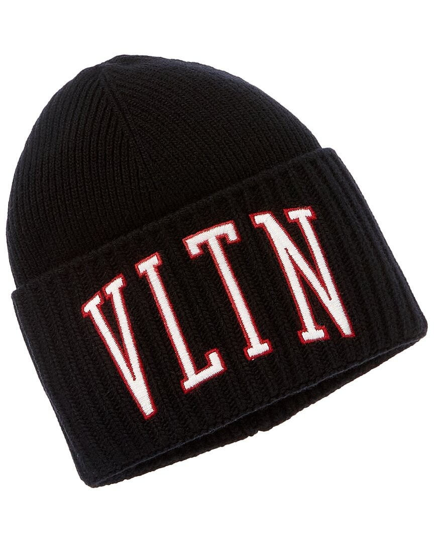 Шерстяная шапочка Valentino Мужская черная Uni 30590₽