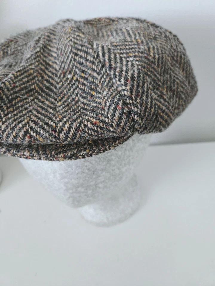 De colección LL Bean X Hanna Sombreros Sombrero de Lana Newsboy Golfista Gorra Talla XL Espiga  Foto 4 de 4