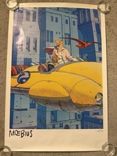 RARO POSTER ARTE FANTASY MOEBIUS ARZACH 34×23” 1988