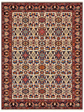 8x11 Ivory Qashqai Tribal Wool Hand Knotted Oriental Rug Carpet