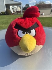 Angry Birds Red Bird 8" Plush Stuffed Animal Commonwealth 2010 Medium No Sound