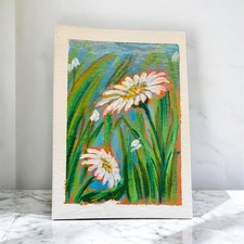 Campo delle Margherite ACEO - Carta artistica originale acrilica
