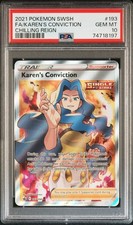🖤✨ PSA 10 Karen's Conviction #193 Full Art | Chilling Reign 2021 on eBay
