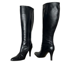 Stivali donna al ginocchio Vivaldi neri taglia UK 5 EU 38 punta stiletto zip ottime condizioni.