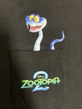 Zootopia 2 Promo T Shirt - GARY Pocket Shirt - Hard to find - LARGE - PREOWNED