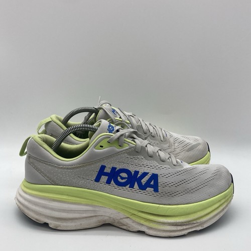 Herren Größe 10,5 2E Weite Hoka One One Bondi 8 Laufschuhe Stardust Salat