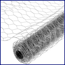 Chicken Wire Mesh Fencing Galvanised Netting Rabbit Fence Pet Garden 50m 0.52 per metre