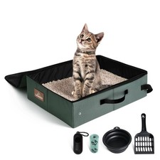 Portable cat Litter Box, Leak Proof, Foldable, Perfect for cat Travel, Hotel ...