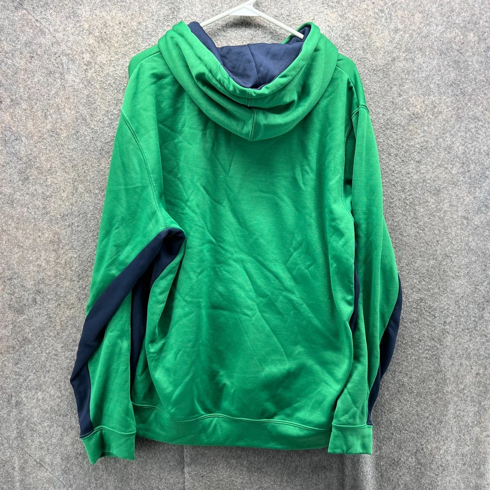 Florida Everblades Hoodie Men XL Green Navy Hockey Pullover Fleece Colosseum - Image 2 of 4