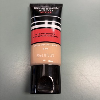 CoverGirl-Outlast-Active 24hr Foundation #840 NATURAL BEIGE-1 OZ.-NEW!