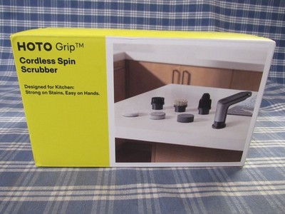Hoto Grip Spin Brush Cordless Scrubber, IPX7 Waterproof (Open Box) FREE SHIPPING