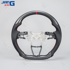 Real Carbon Fiber Perforated Leather Steering Wheel For Honda Accord 10th 18-22