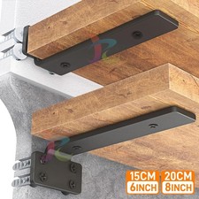 6/12x Floating Shelf Brackets 15/20cm Heavy Duty Right Angle Wall Shelf Support