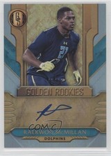 2017 Panini Gold Standard Golden Rookies Platinum /49 Raekwon McMillan Auto z5b