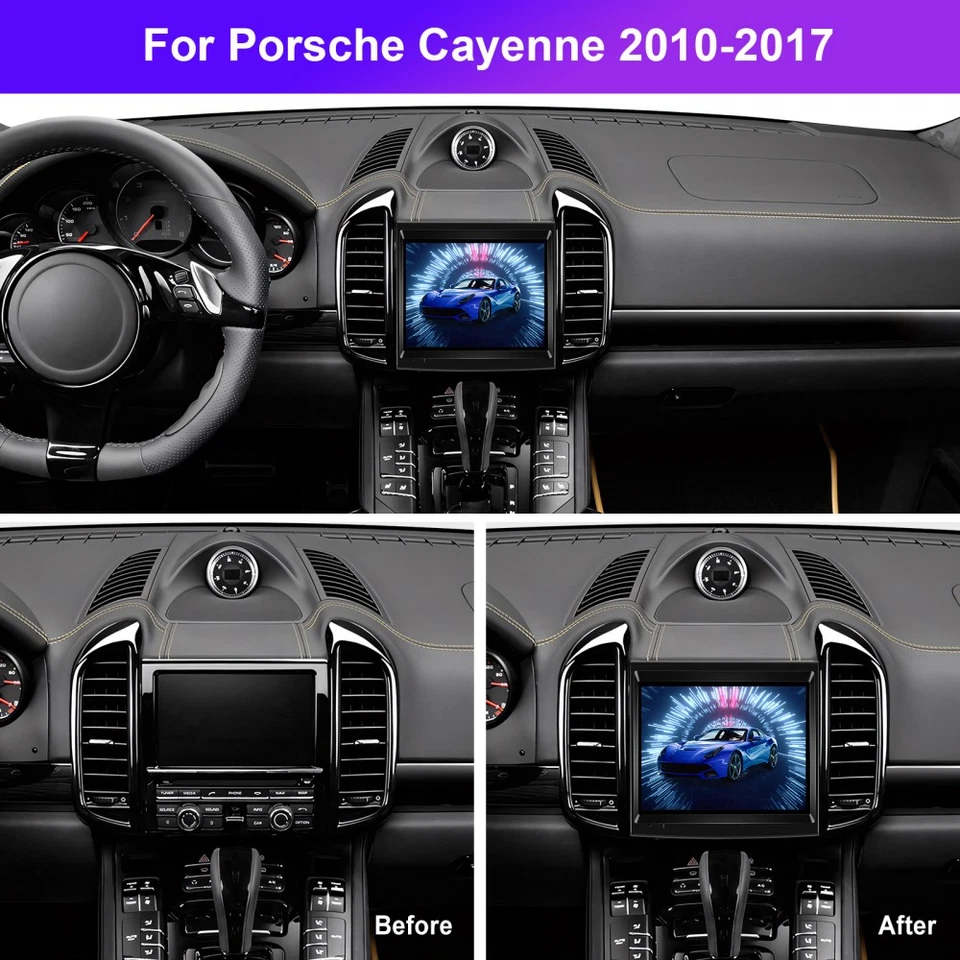 8.4" Android 15 Car Radio Navi CarPlay 4+64GB for Porsche Cayenne 2010-17 Stereo Foto 3 de 4