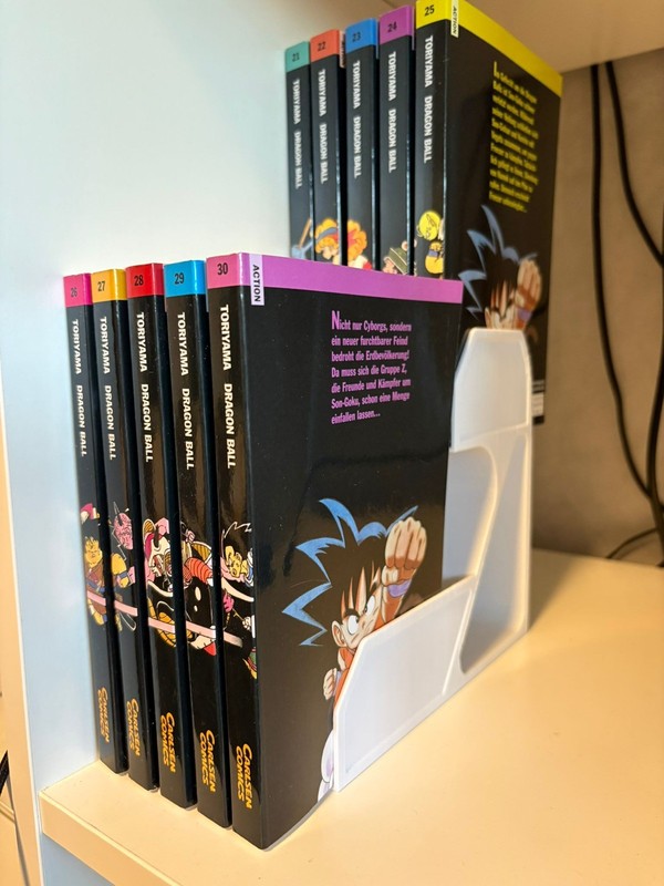 Two Tier Manga Shelf Riser –  Printed Display Organizer for Manga, Anime