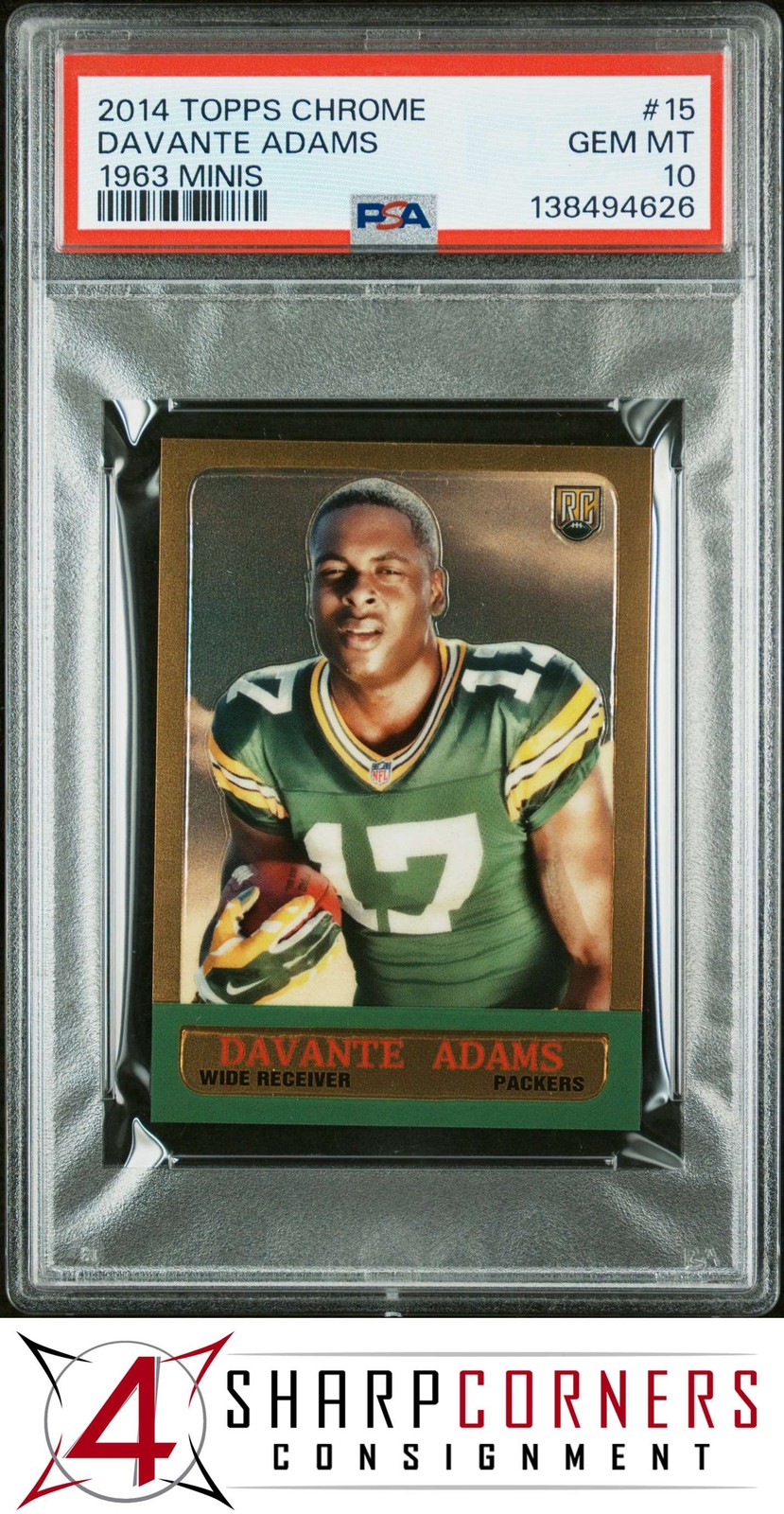 Davante Adams Topps Chrome 1963 Minis #15 Base