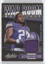 2019 Panini Absolute War Room Materials 57/130 Alexander Mattison #WAR-2 10ou