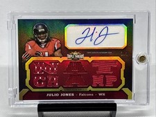 2011 Topps Triple Threads Auto Relic Julio Jones 3/3! NAT CHAMP Falcons RC NM+