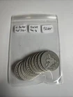 10 Coin Lot, Mixed Dates, Barber Silver Half Dollars Circulated, Troy Oz 3.6169