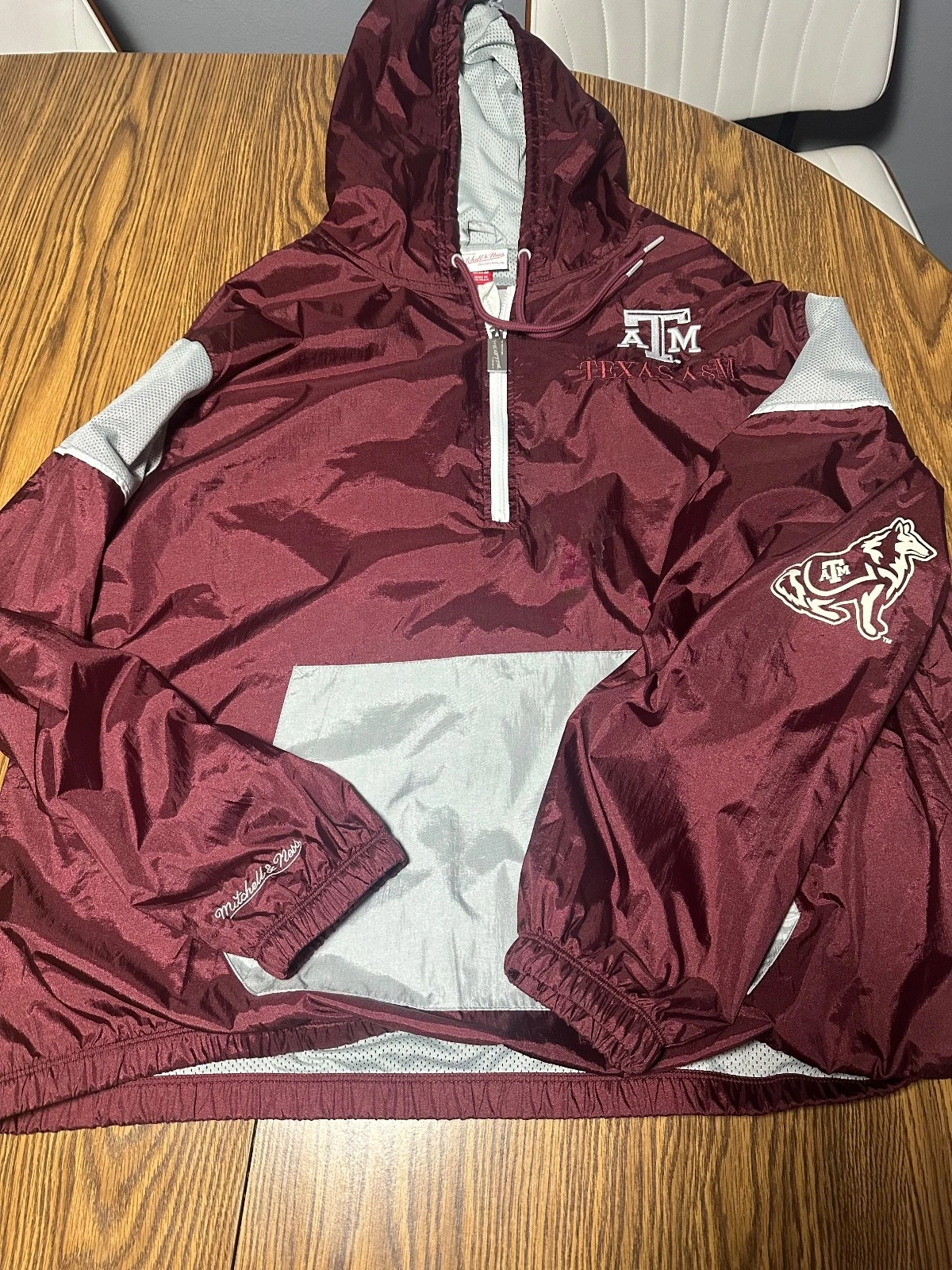 Mitchell and Ness Texas A&M windbreaker